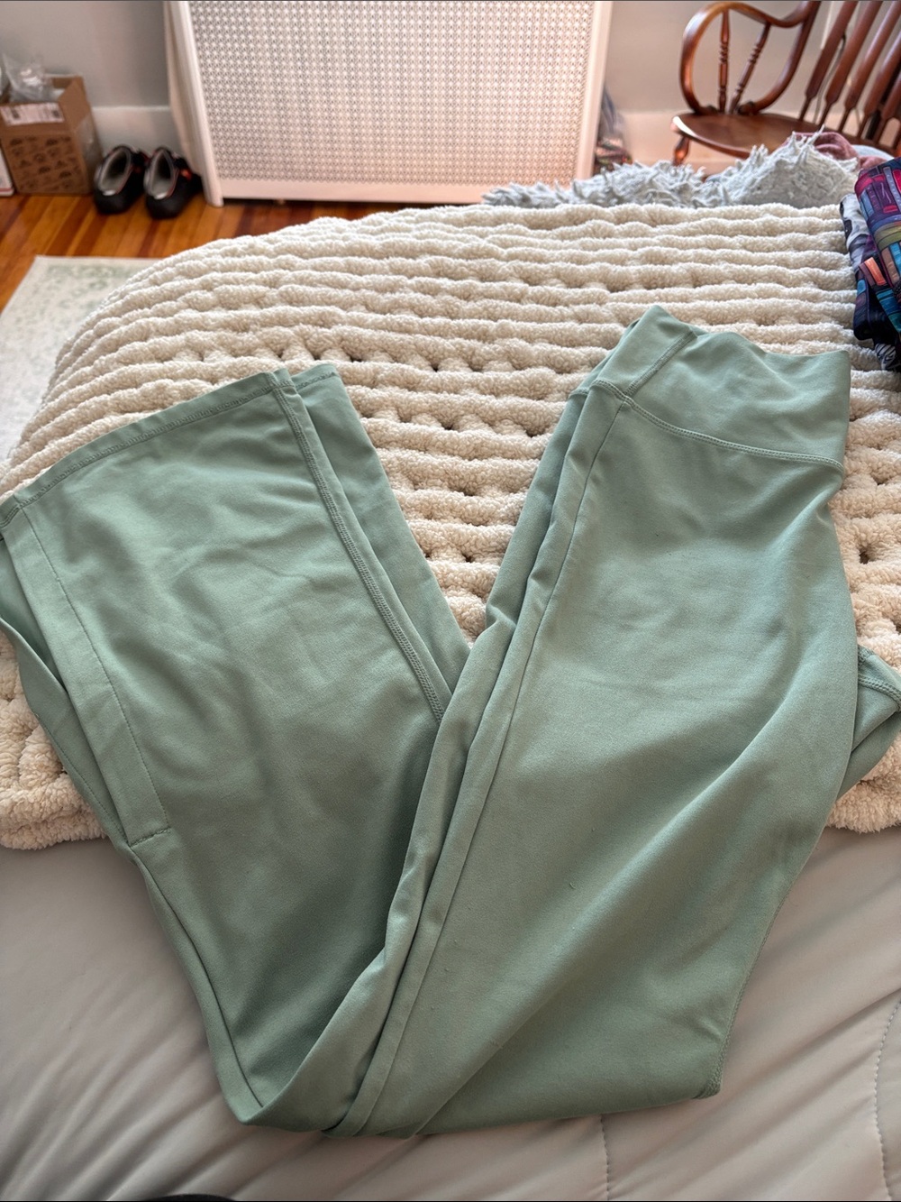 Casual Stretch Leggings in Sage Green